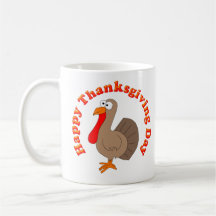 Taza feliz de Turquía de la acción de gracias