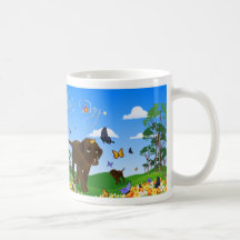 Taza feliz del perrito del laboratorio del día de 