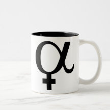 Taza femenina alfa