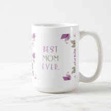 Taza floral abstracta del día de madre