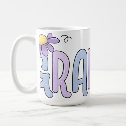 Taza floral de la abuela