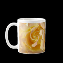 Taza floreciente de la flor de Rose amarilla tazas