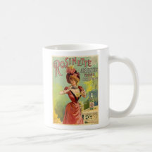 Taza francesa del poster de Rosinette del ajenjo d