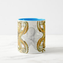 Taza gigante del pulpo de Haeckel