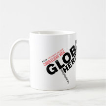 Taza global de la herencia (logotipo negro)