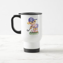 Taza Golfing del viaje del chica