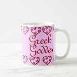 Taza griega de la diosa