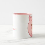 taza guarra rosada de la galleta de la consumición tazas