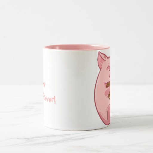 taza guarra rosada de la galleta de la consumición