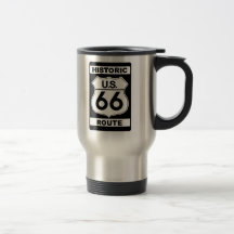 Taza histórica del viaje de la ruta 66