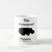 Taza impermeable oficial de los hipopótamos