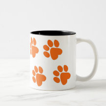 Taza - impresión de la pata de Halloween