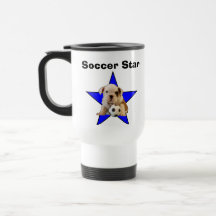 Taza inglesa del perrito del dogo de la estrella d