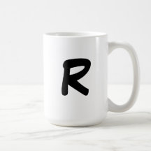 Taza inicial "R".