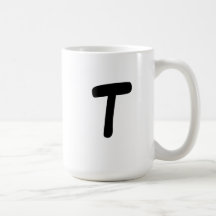 Taza inicial "T".