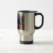Taza inoxidable del viaje con el equipo
