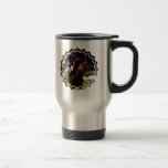Taza inoxidable del viaje de la carrera de caballo