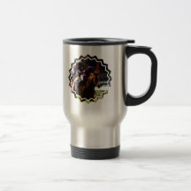 Taza inoxidable del viaje de la carrera de caballo
