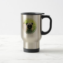 Taza inoxidable del viaje del perrito del barro am