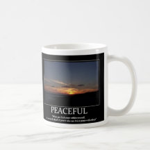 Taza inspirada/de motivación "pacífica"
