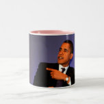 Taza interior del rosa de presidente Barack Obama