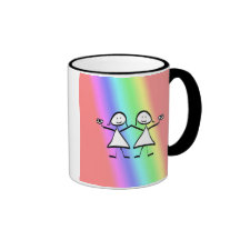 Taza lesbiana de las novias del orgullo del arco i