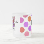 Taza linda de la mariposa del lunar