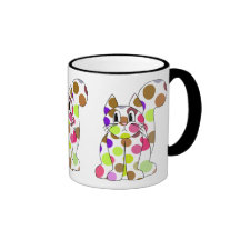 Taza linda del gato del gatito del lunar