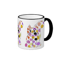 Taza linda del gato del gatito del lunar