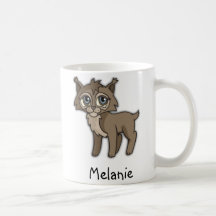 Taza linda del lince del bebé