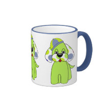 Taza linda del perro de perrito del lunar