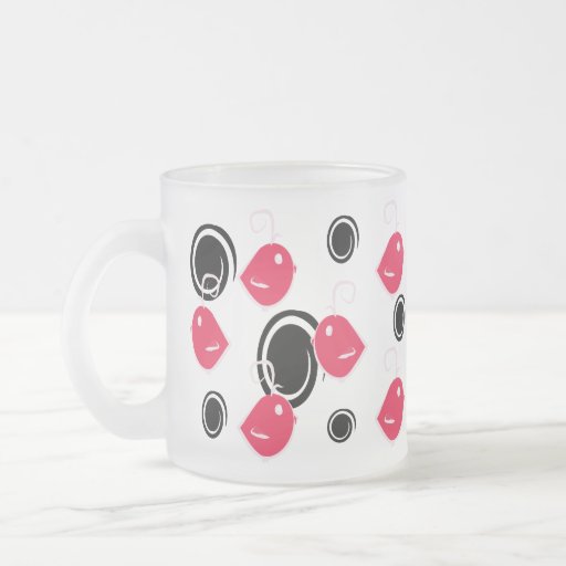 taza linda rosada del modelo de los pájaros de beb