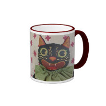 Taza loca del gato de Halloween