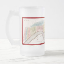 Taza - mapa antiguo viejo del distrito del LA de N
