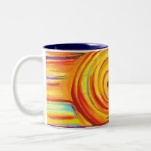 Taza multicolora de Sun