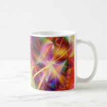 Taza multicolora del fractal de Starburst tazas