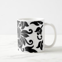 taza negra del damasco