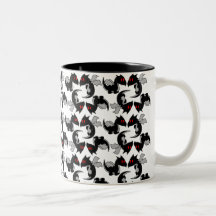 Taza negra del dragón