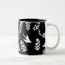 TAZA NEGRA DEL PAISAJE MARINO