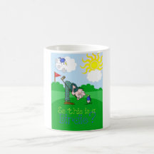 Taza o apenas golf, chirrido del día de padre del 