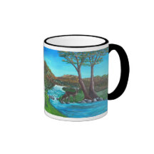 Taza pacífica de la corriente