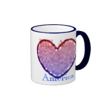 Taza patriótica del corazón