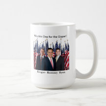 Taza patriótica republicana de Reagan Romney Ryan