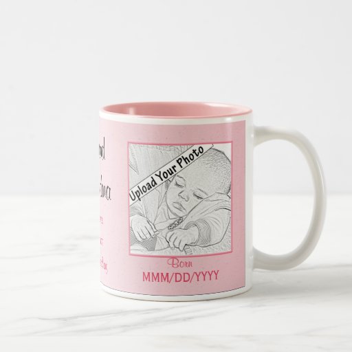 Taza personalizada bebé orgulloso de la abuela nue