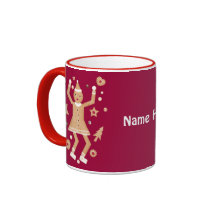 Taza personalizada de Martzkin de la galleta del n