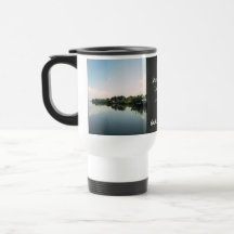 Taza personalizada espejo del viaje del lanzamient
