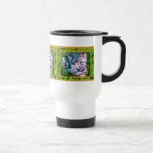 Taza pintada del viaje de Cub