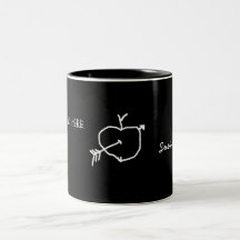 Taza - pizarra con el texto