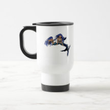 Taza plástica del viaje de los pares de la sirena