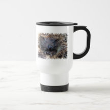 Taza plástica del viaje del puerco espín